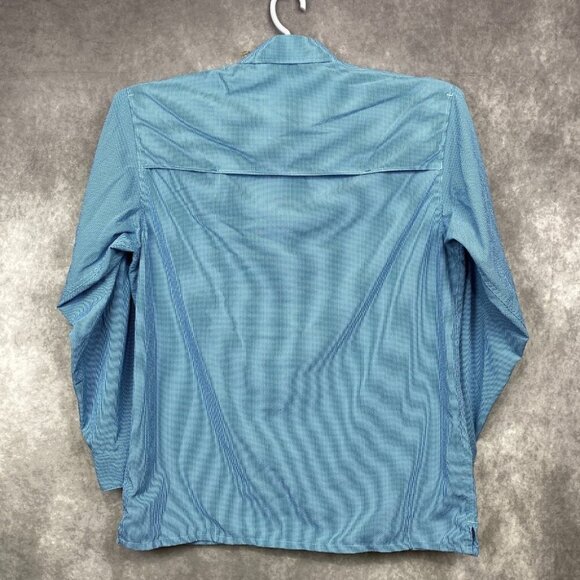 World Wide Sportsman Fishing Button Shirt Mens L/G Blue Bass Pro Shop RCR Racing - Picture 3 of 14